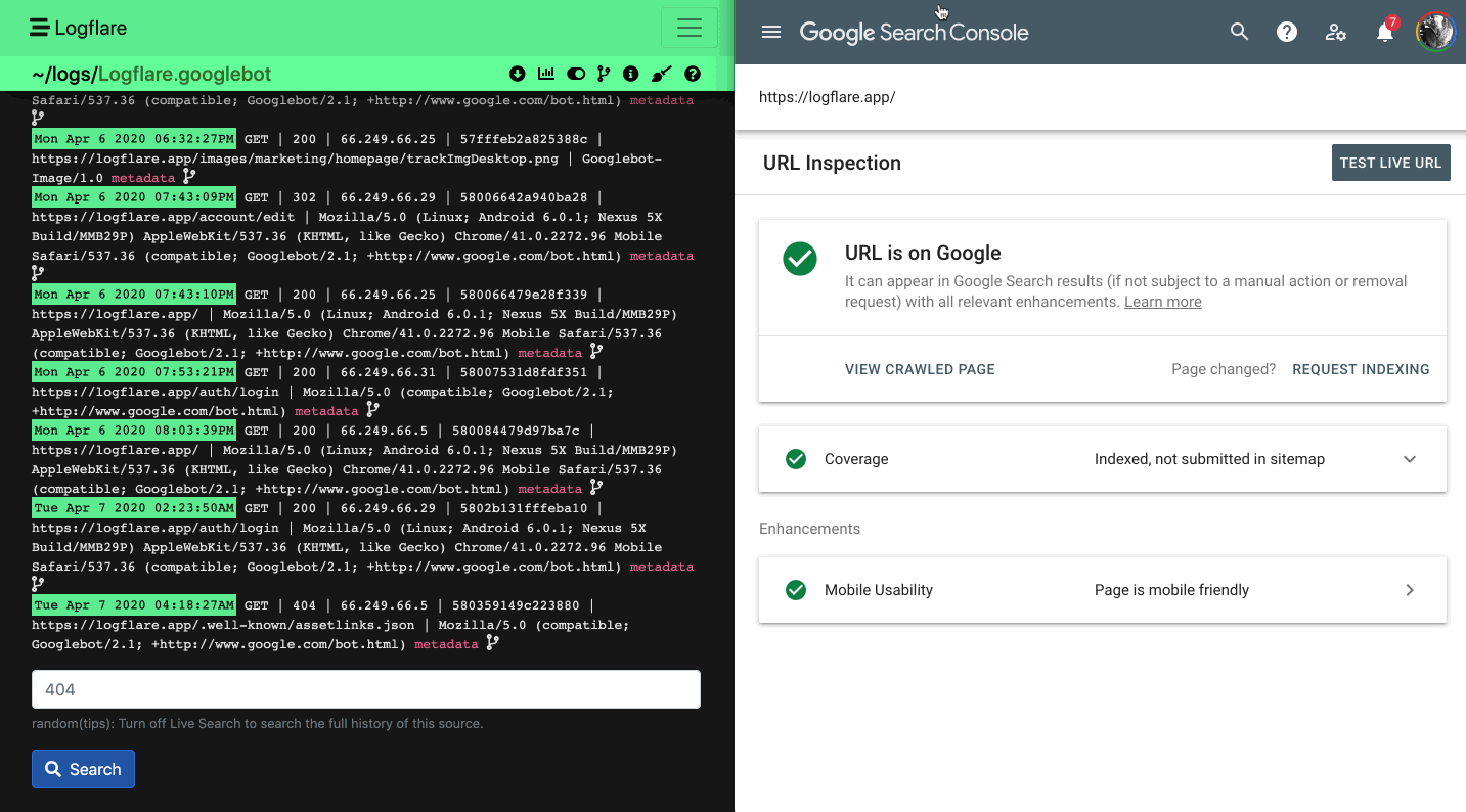 logflare screenshot 1