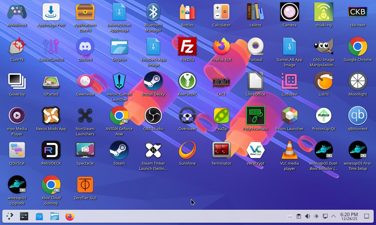 winesapOS screenshot 2
