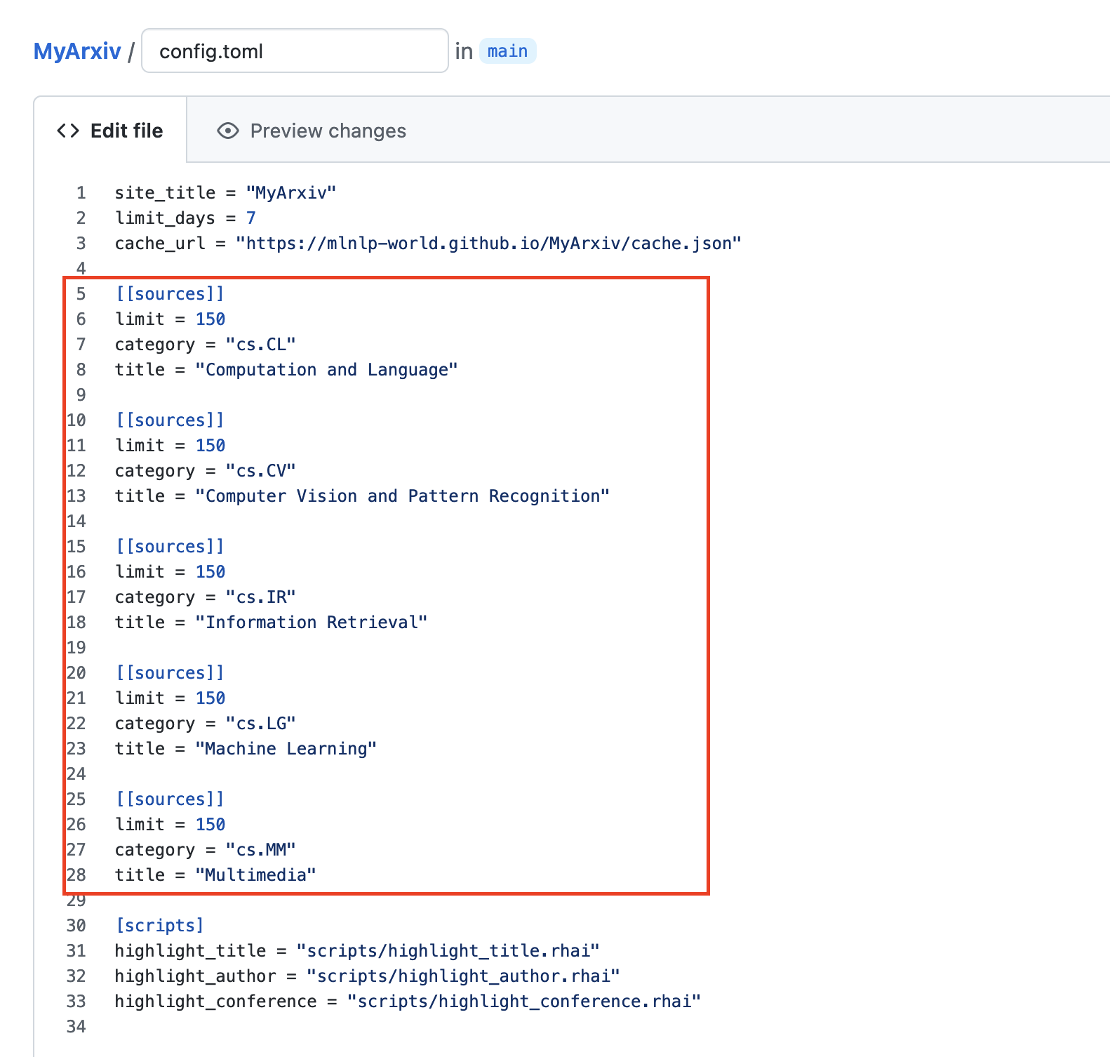 MyArxiv screenshot 10