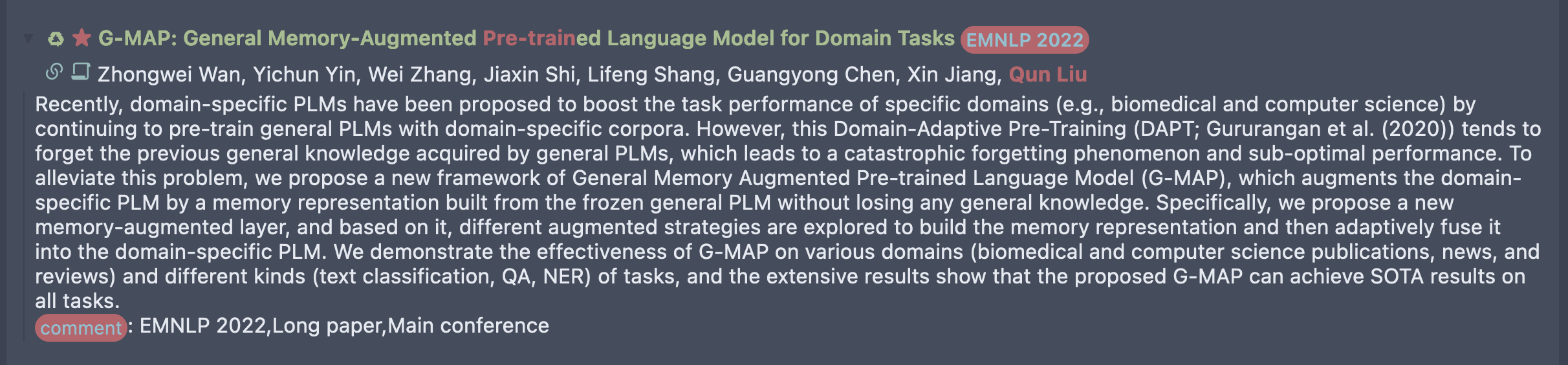 MyArxiv screenshot 3