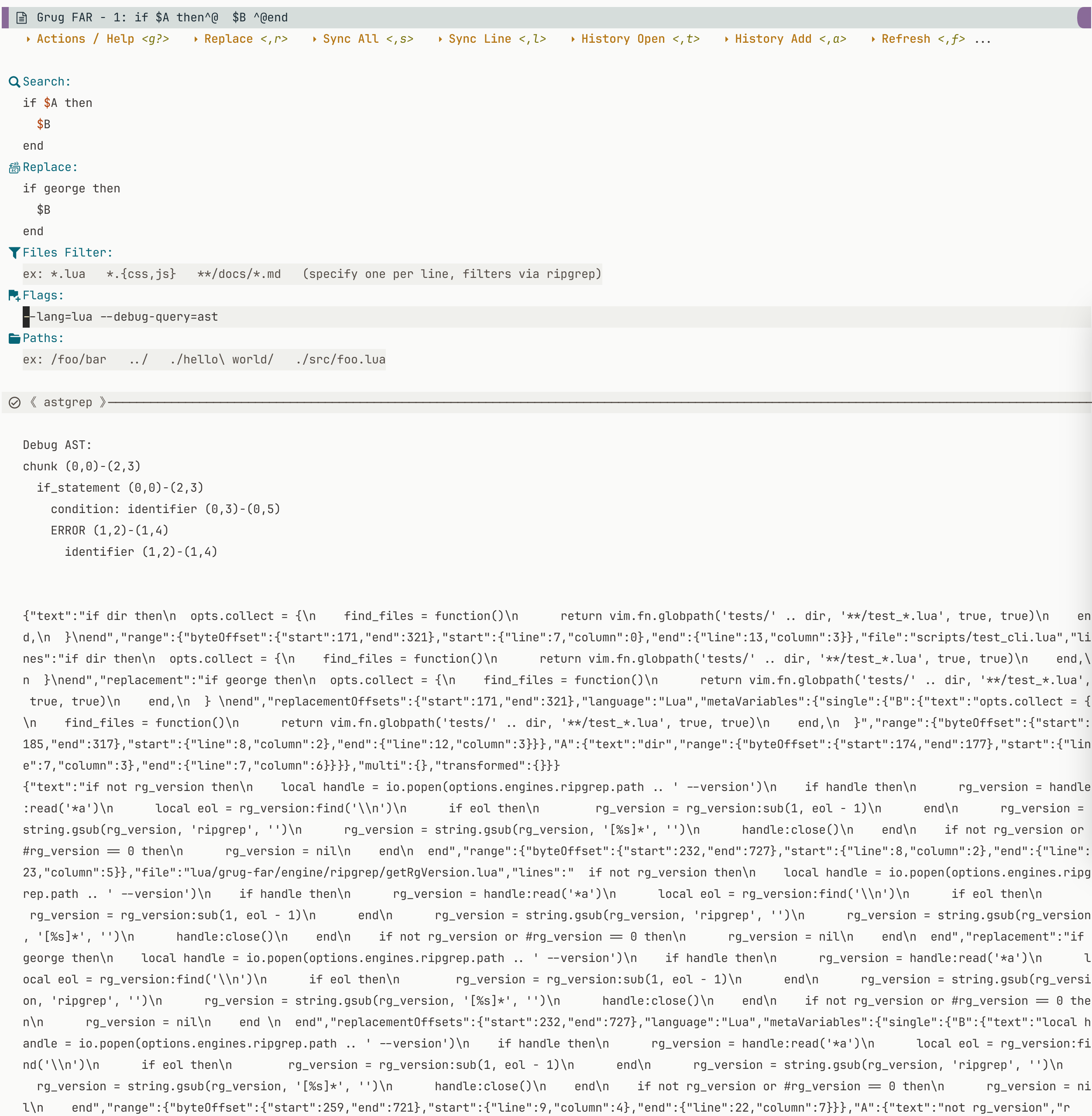 grug-far.nvim screenshot 9