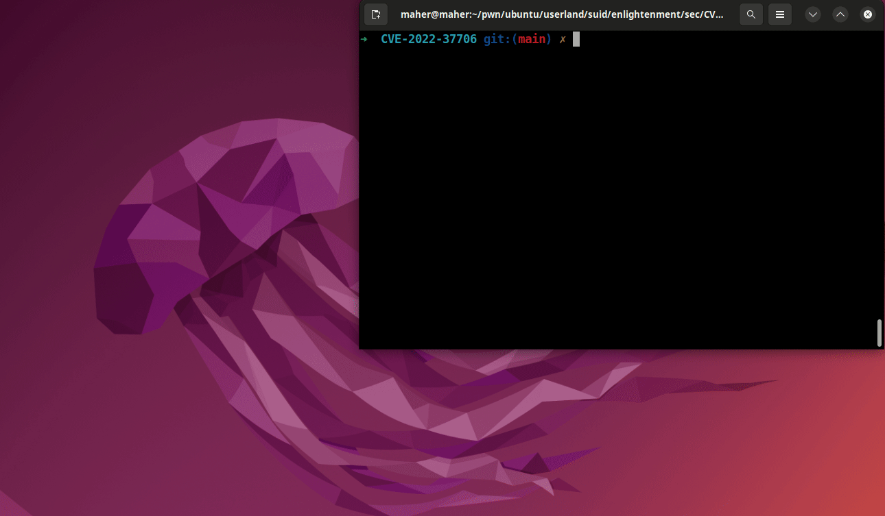 CVE-2022-37706-LPE-exploit screenshot 1