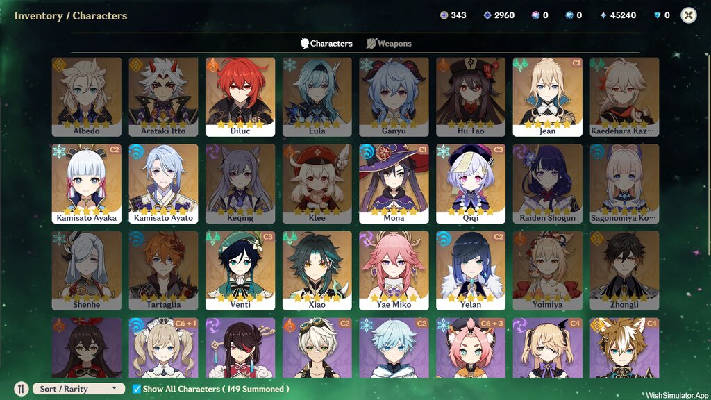 Genshin-Impact-Wish-Simulator screenshot 4