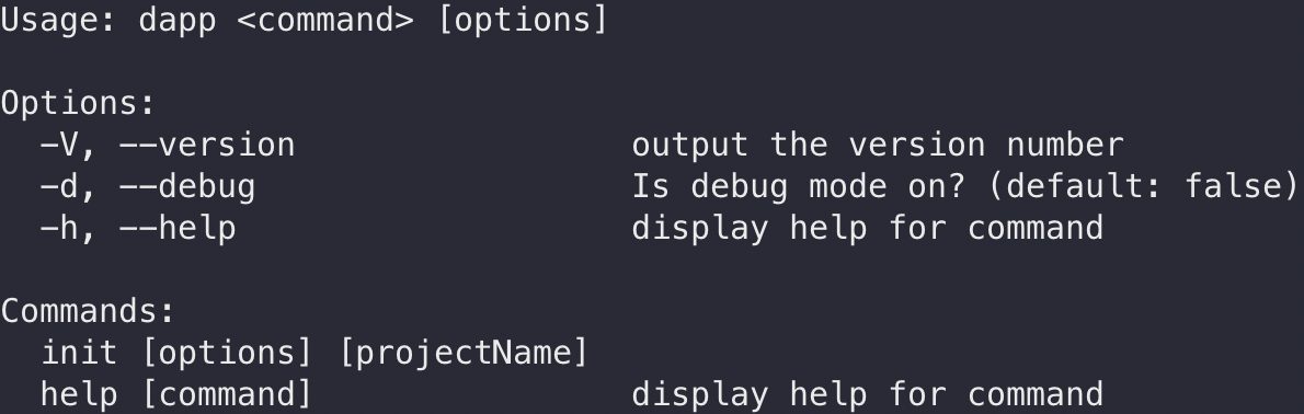dapp-cli screenshot 3