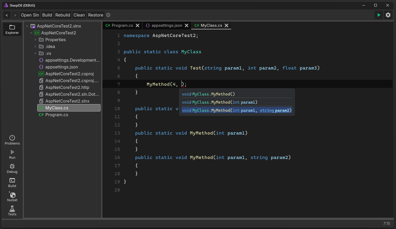 SharpIDE screenshot 3