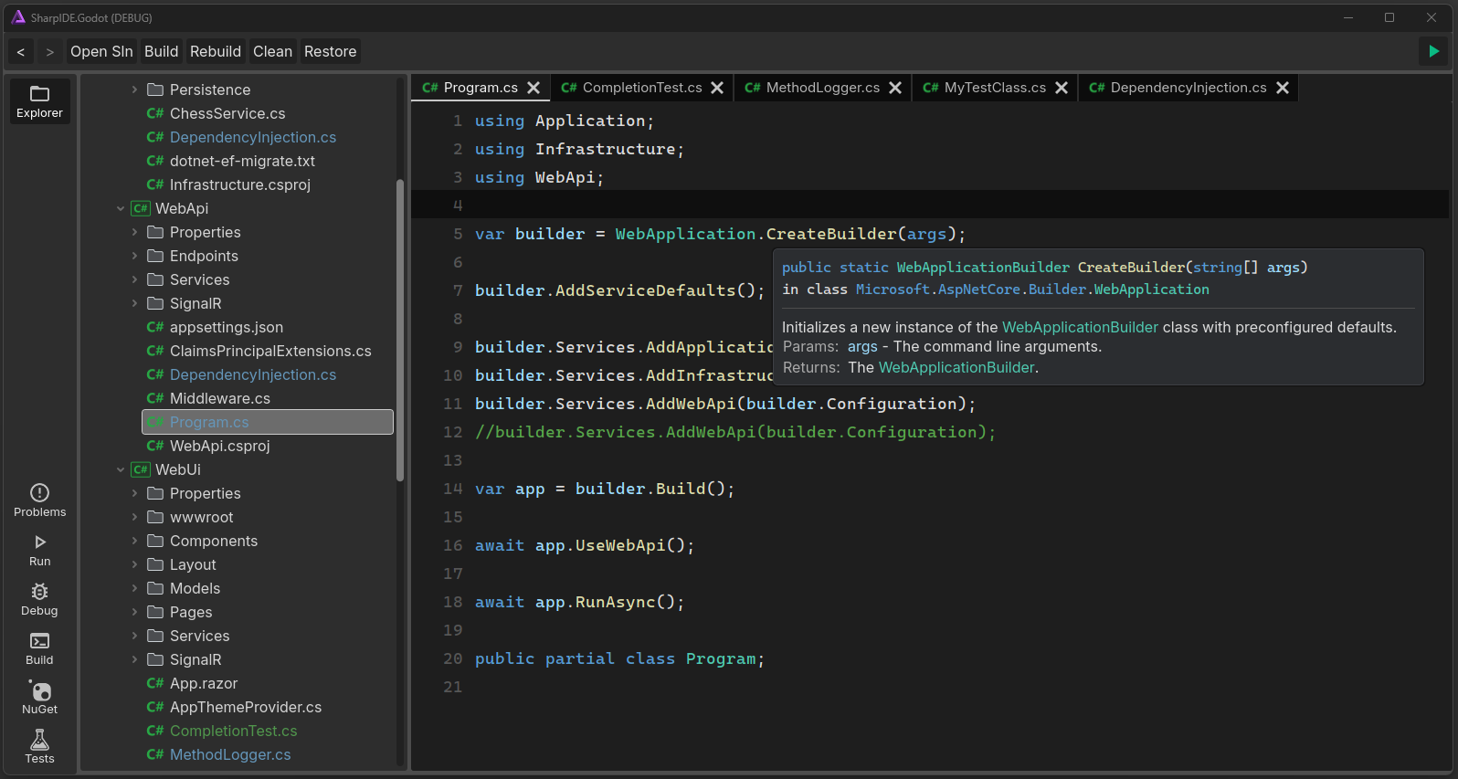 SharpIDE screenshot 5