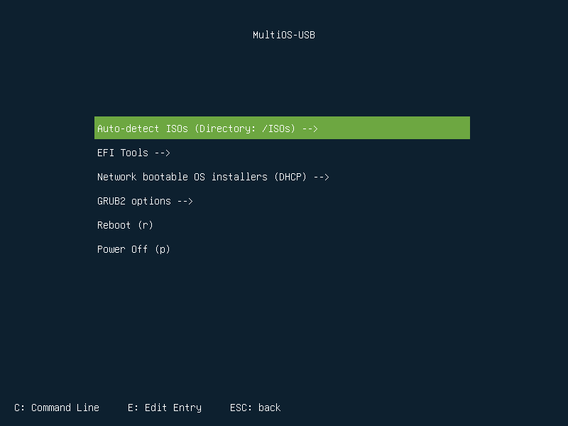MultiOS-USB screenshot 1