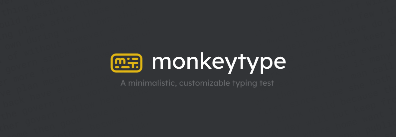 monkeytype screenshot 1