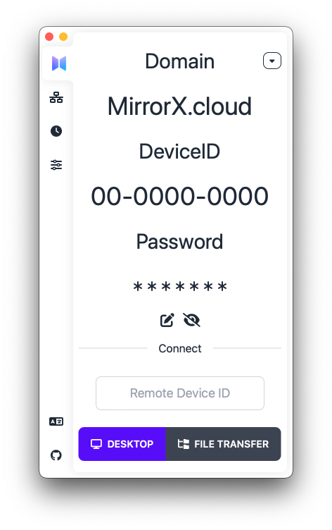 MirrorX screenshot 1