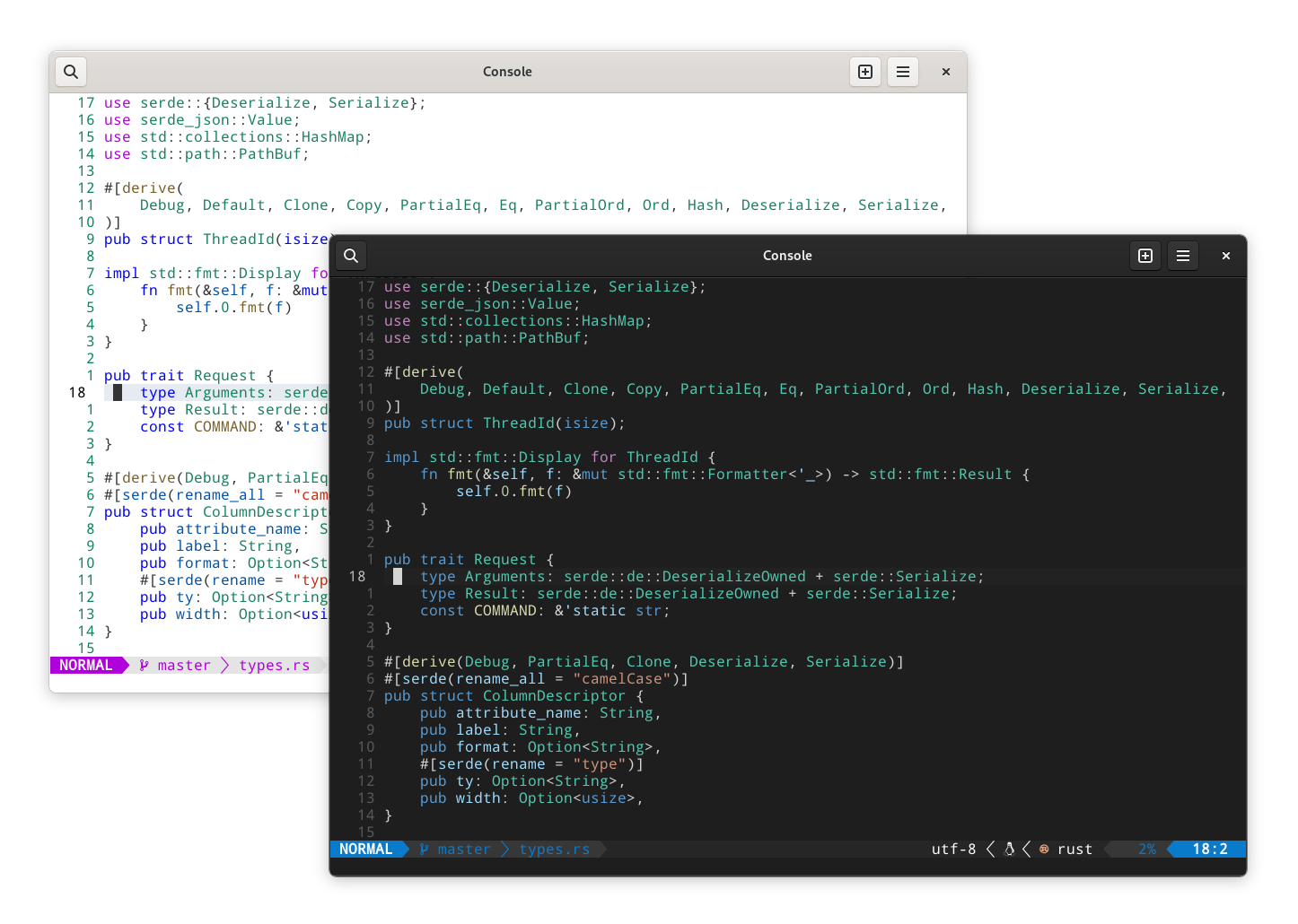 vscode.nvim screenshot 1