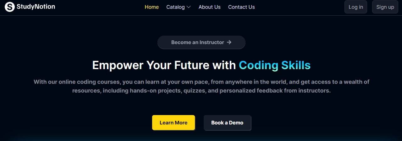 StudyNotion-An-Online-Education-Platform screenshot 1