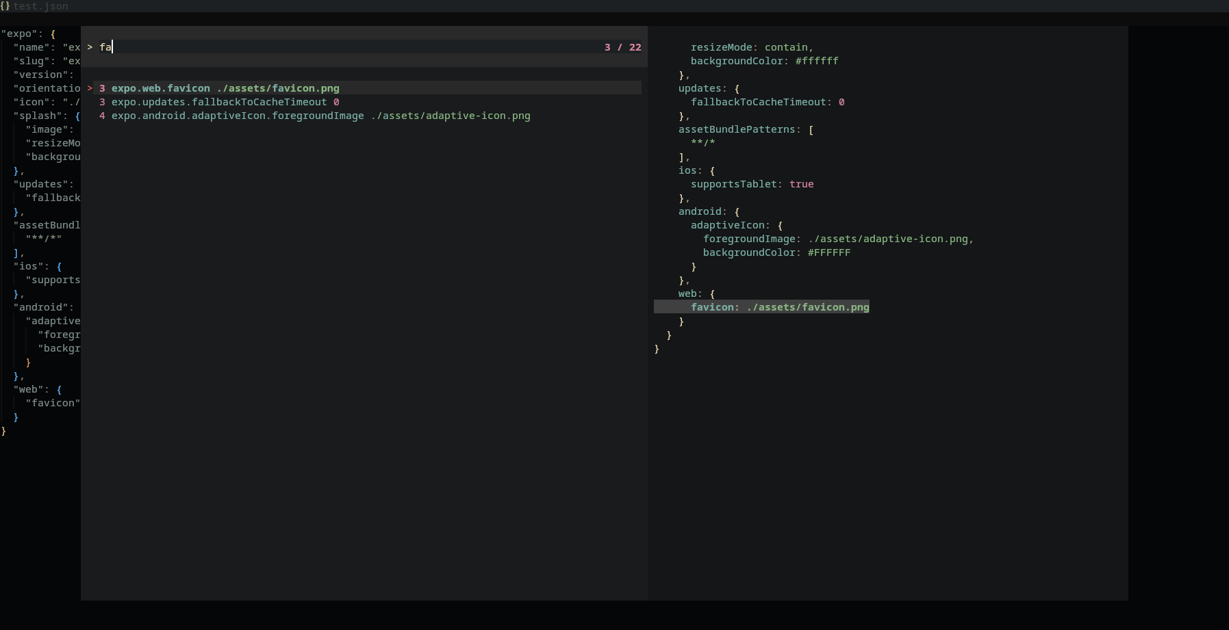 jsonfly.nvim screenshot 1