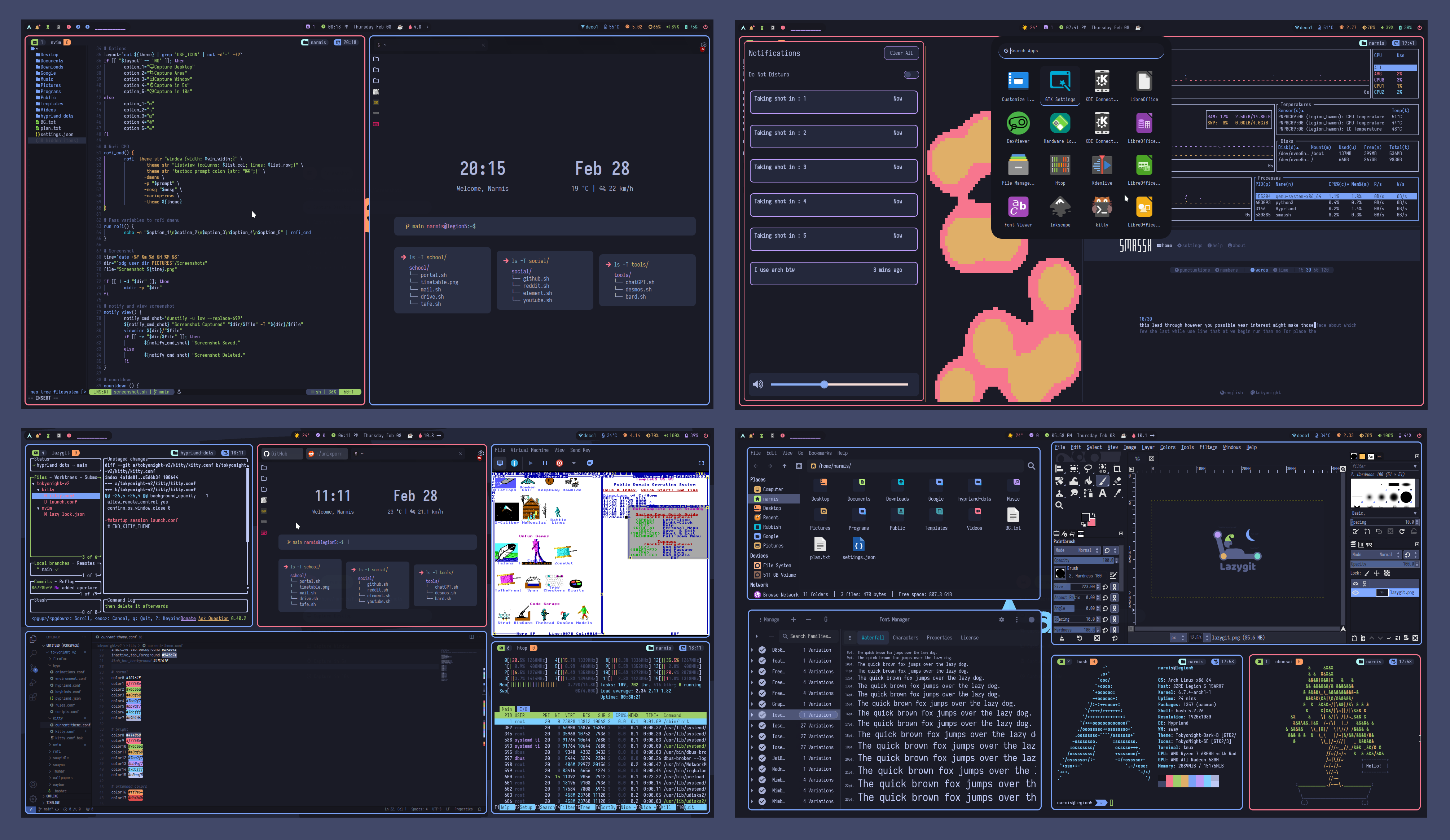 hyprland-dots screenshot 1