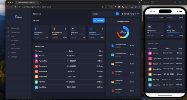 Cmp-Responsive-Admin-Panel screenshot 1