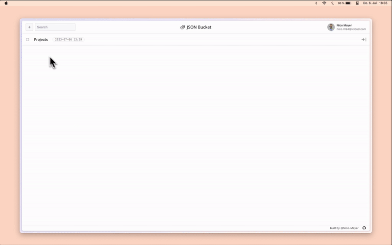 json-bucket screenshot 1