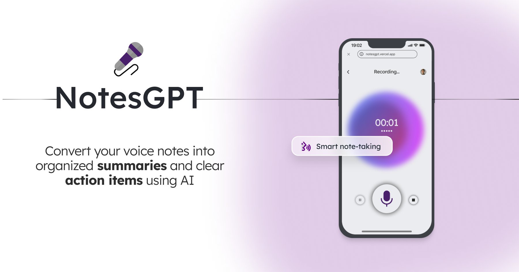 notesGPT screenshot 1