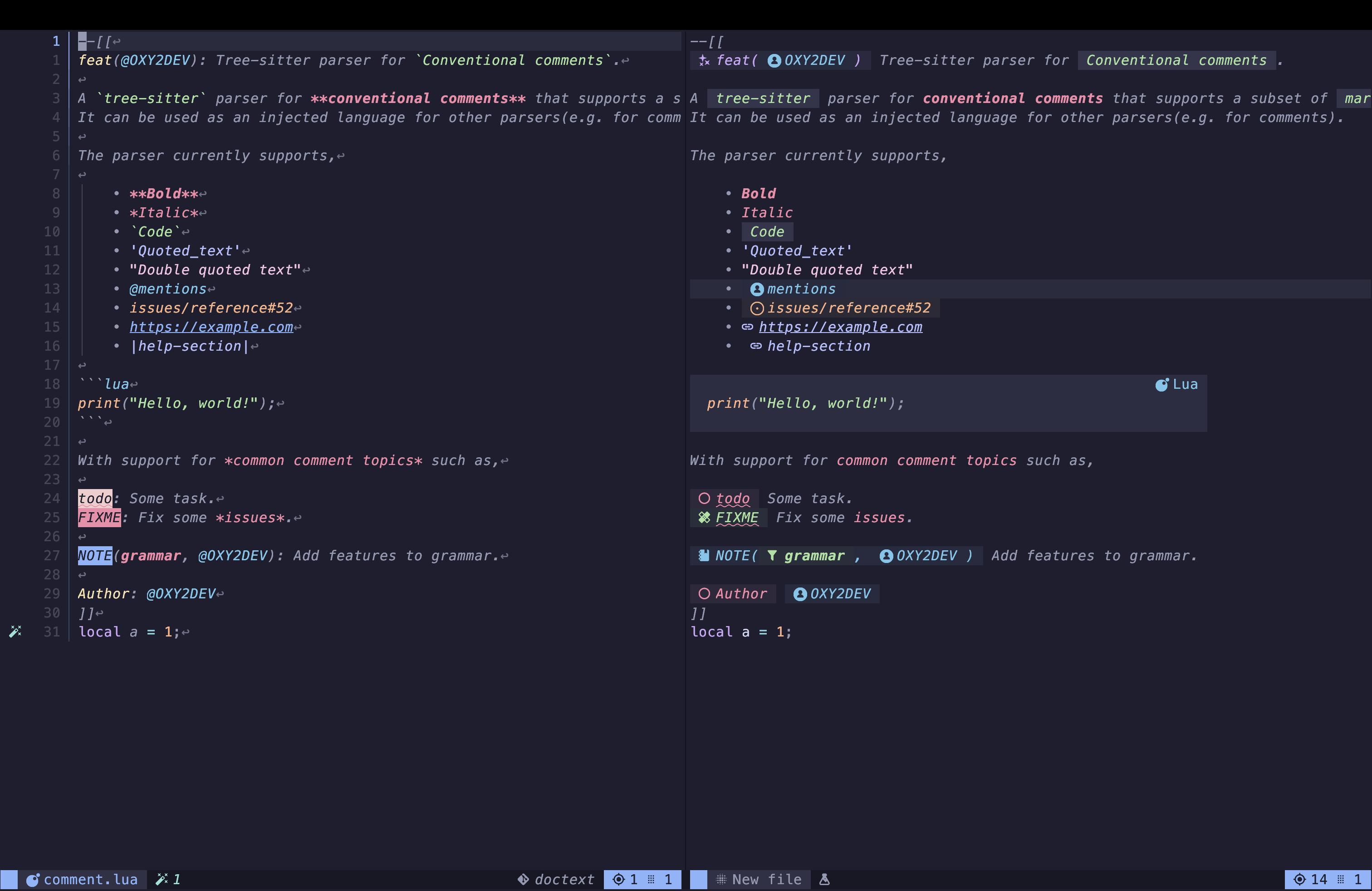 markview.nvim screenshot 1