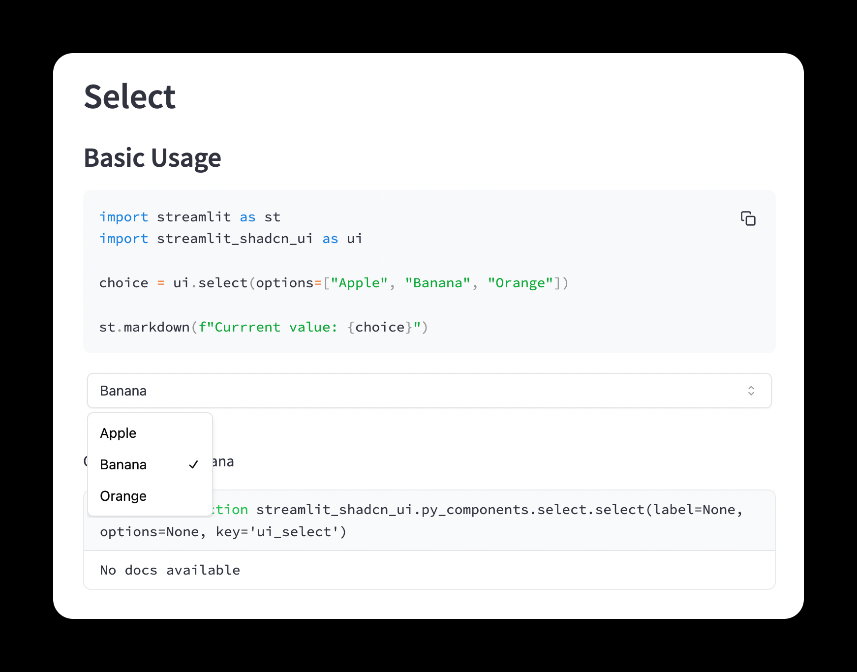 streamlit-shadcn-ui screenshot 4