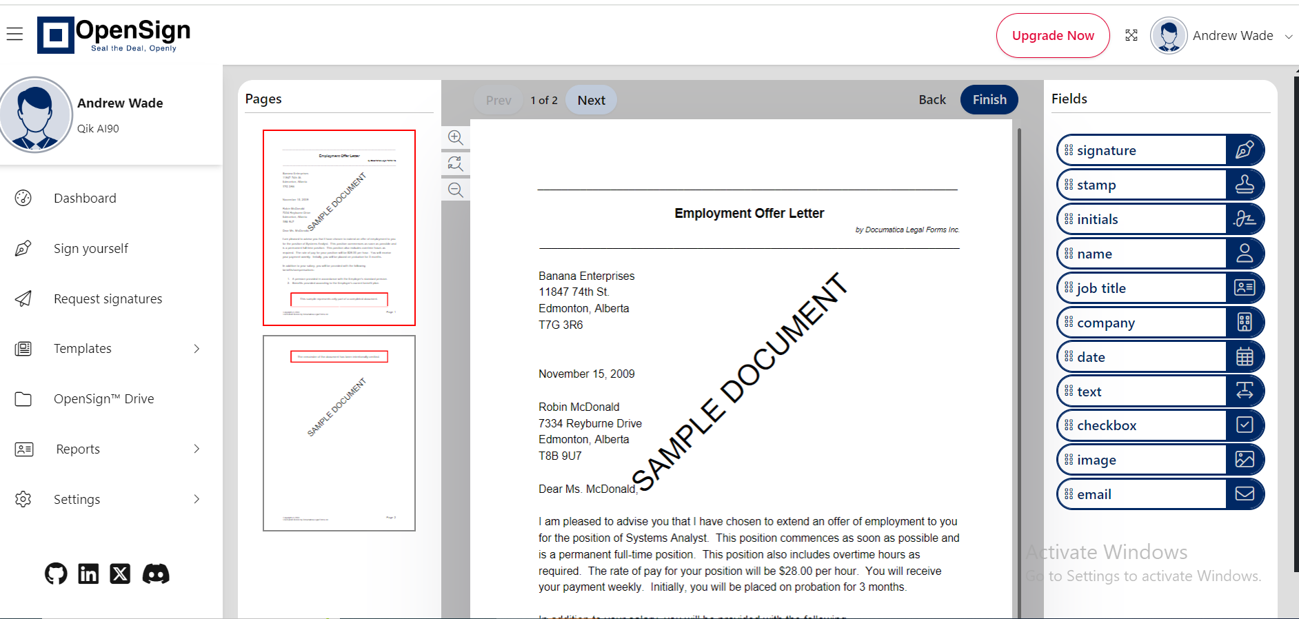 OpenSign screenshot 3