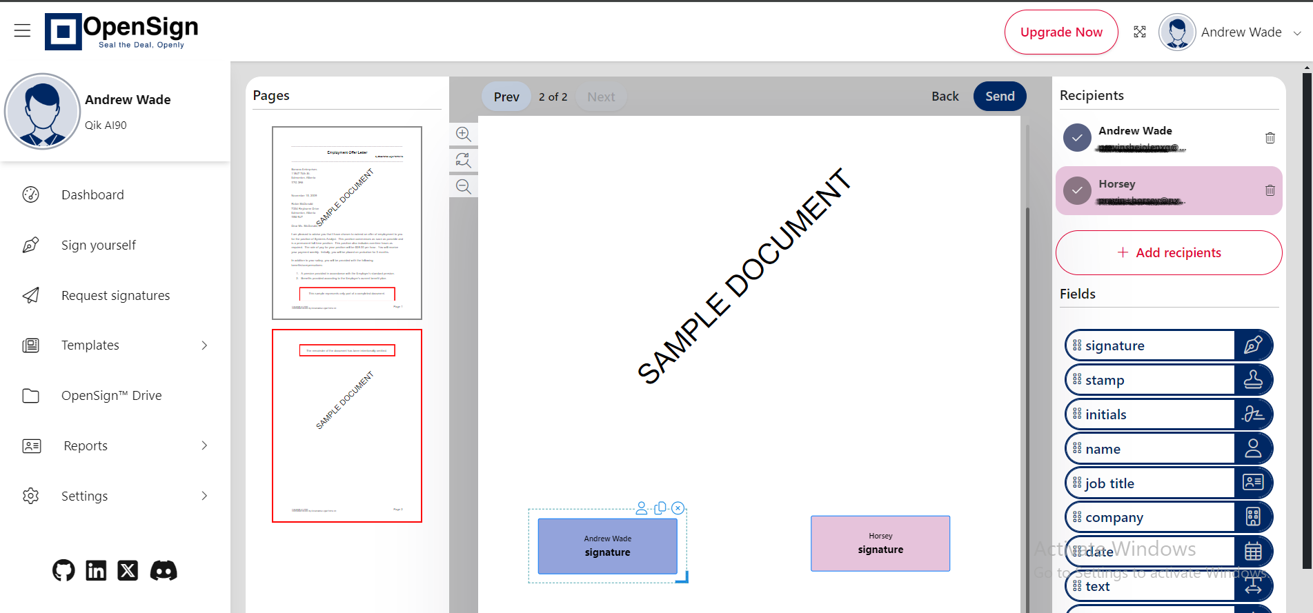 OpenSign screenshot 4