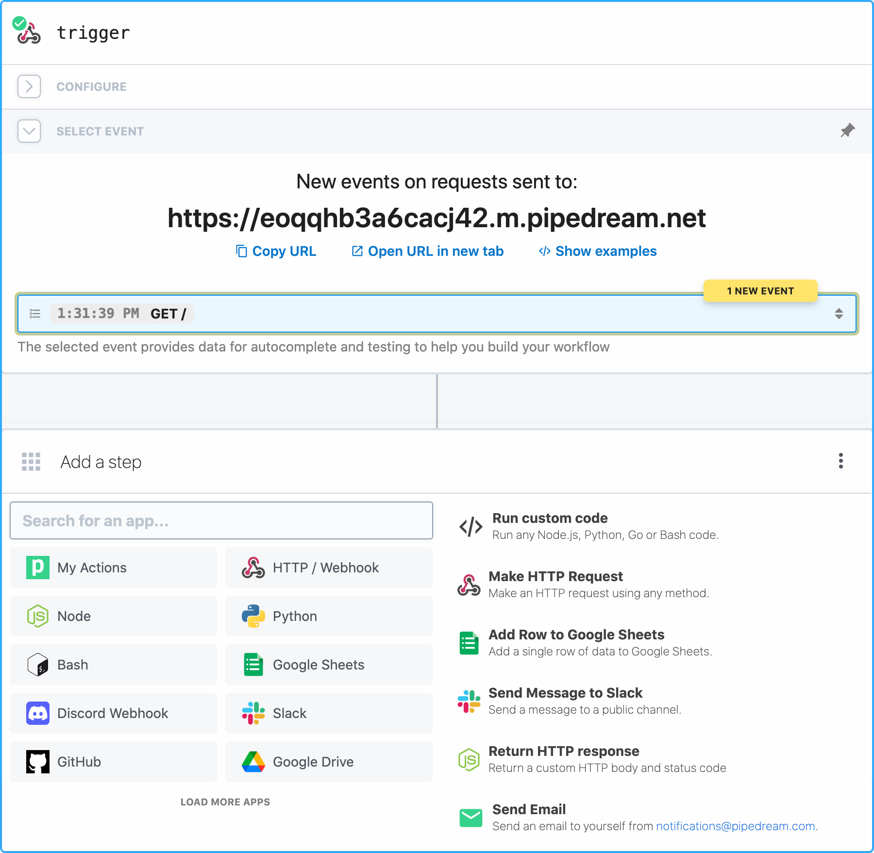 pipedream screenshot 1