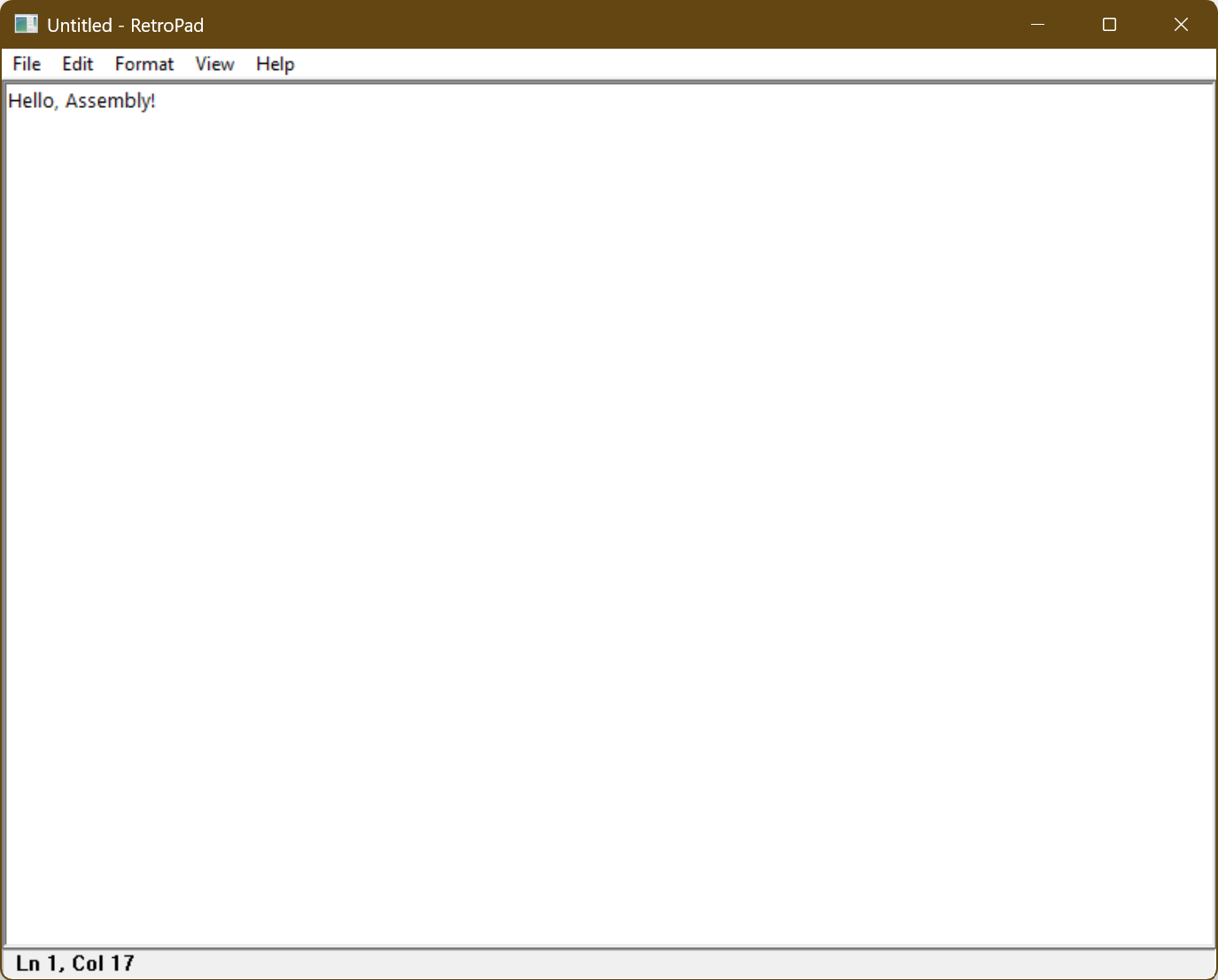 TinyRetroPad screenshot 1