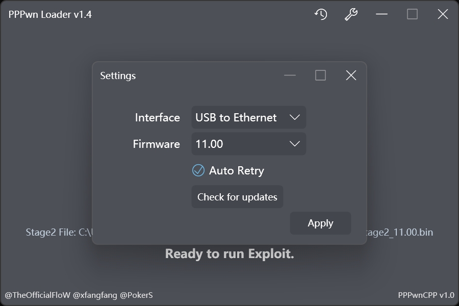 PPPwn-Loader screenshot 2