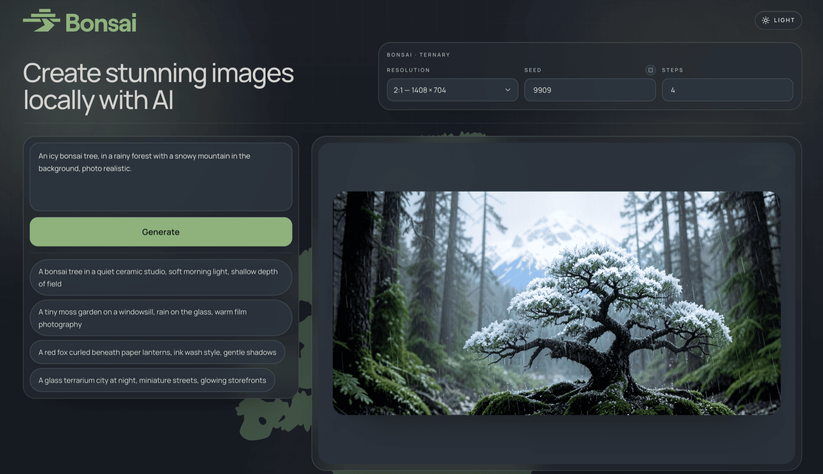 Bonsai-Image-Demo screenshot 1