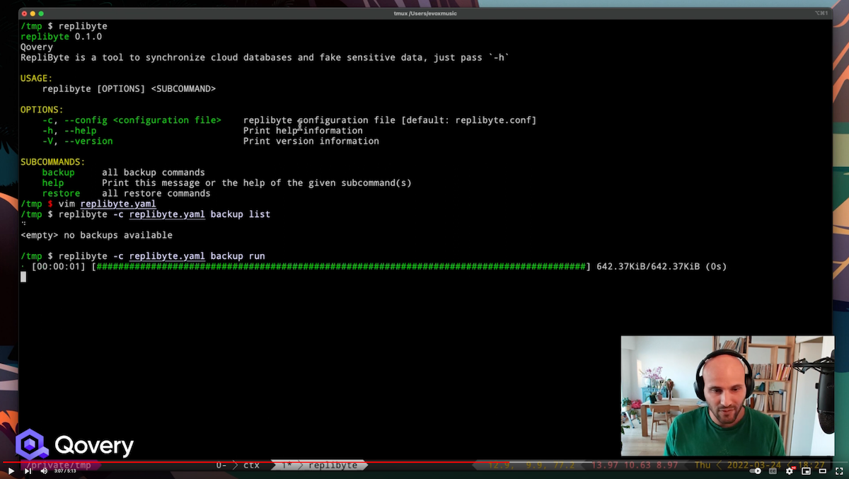 Replibyte screenshot 1