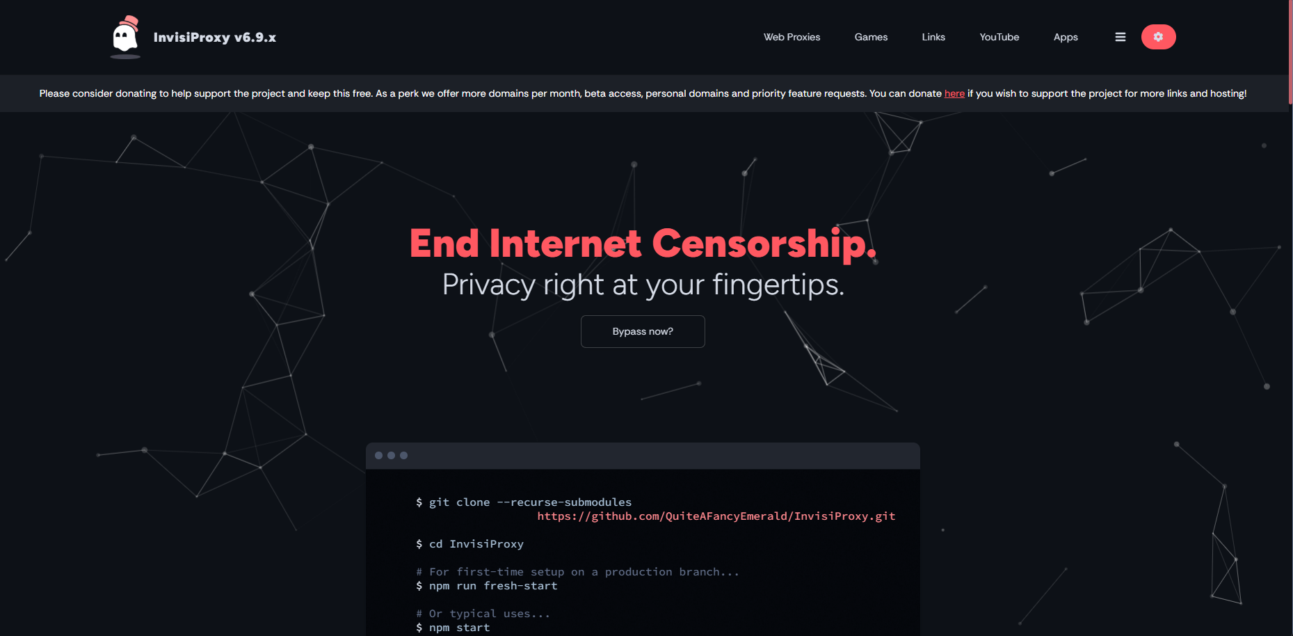 InvisiProxy screenshot 2
