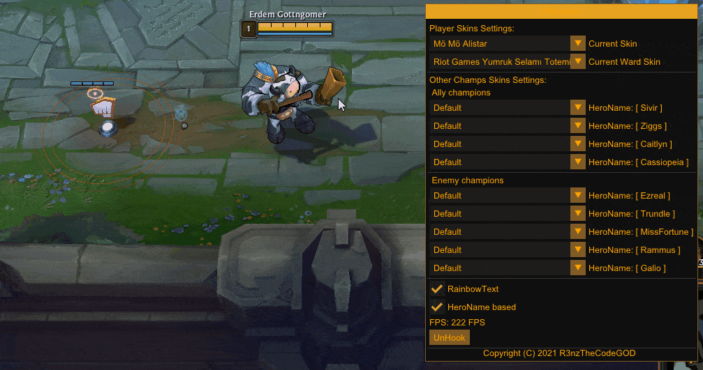 R3nzSkin screenshot 1