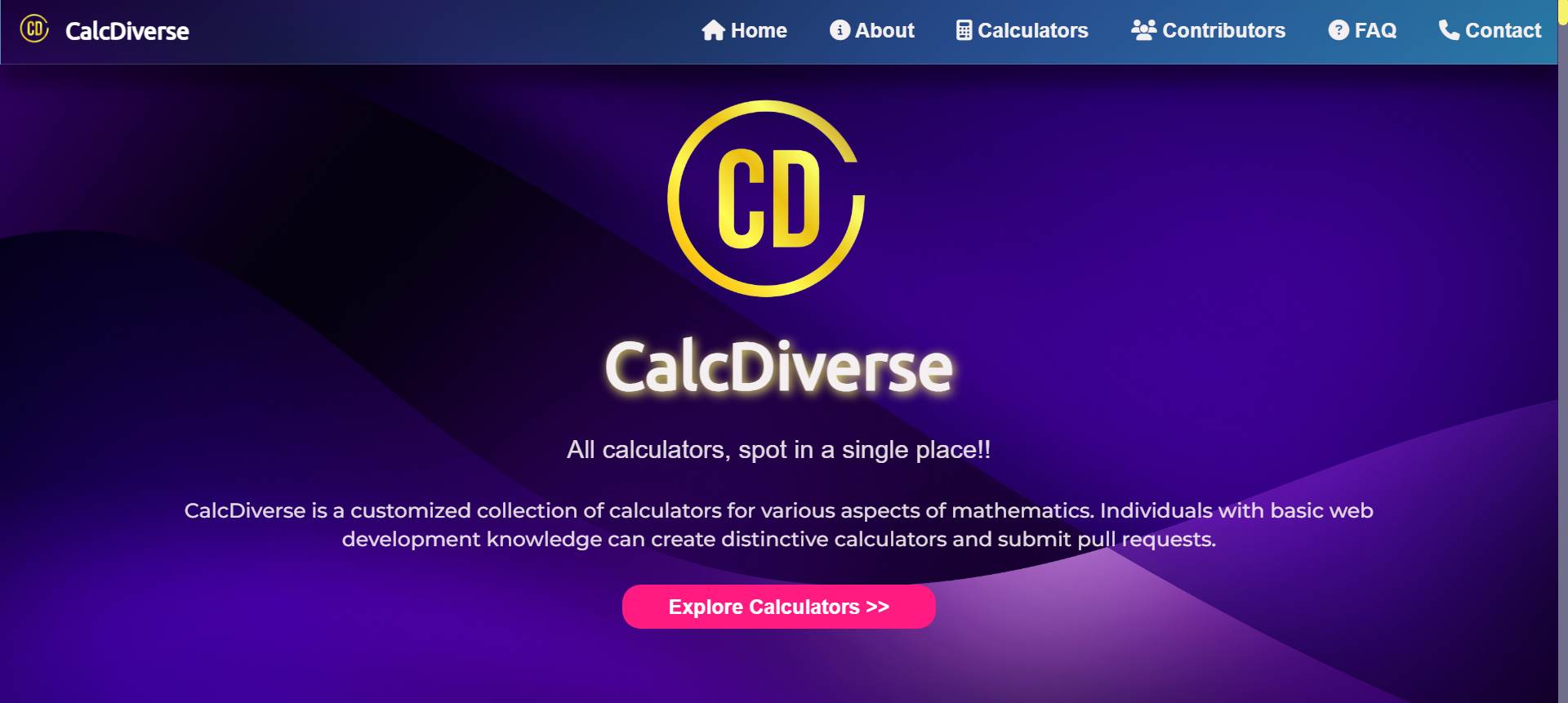 CalcDiverse screenshot 1