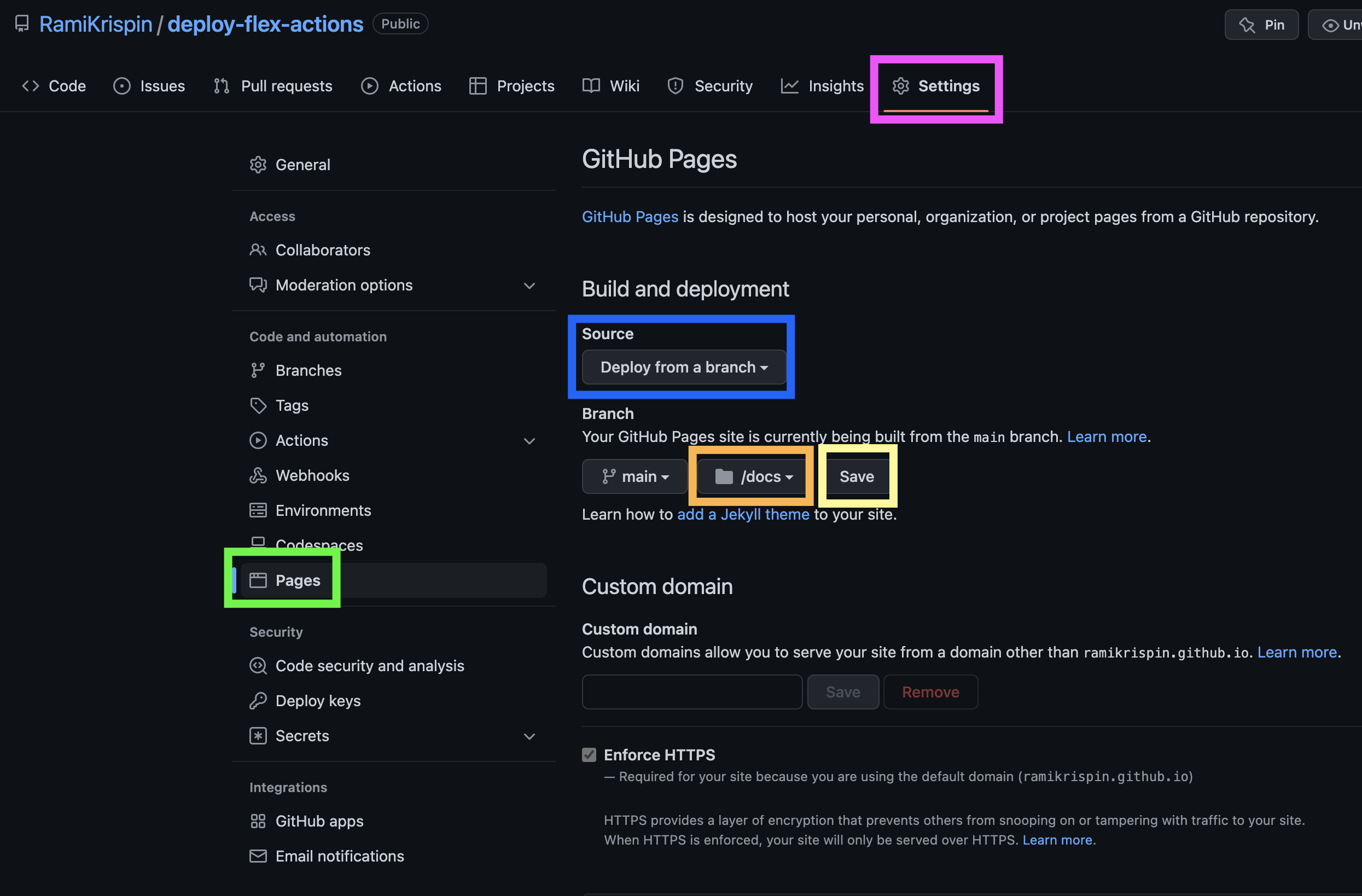 deploy-flex-actions screenshot 17