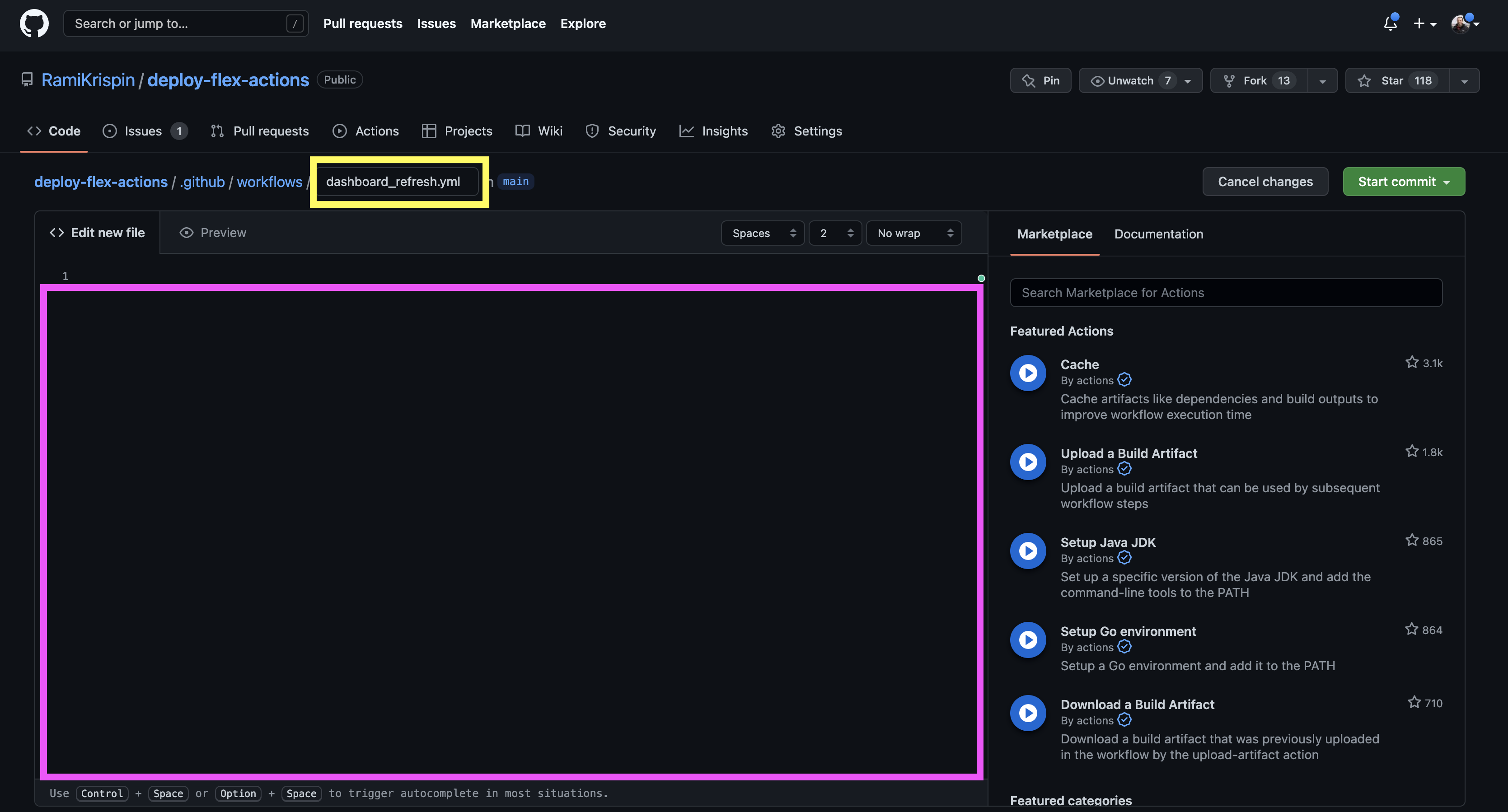 deploy-flex-actions screenshot 20