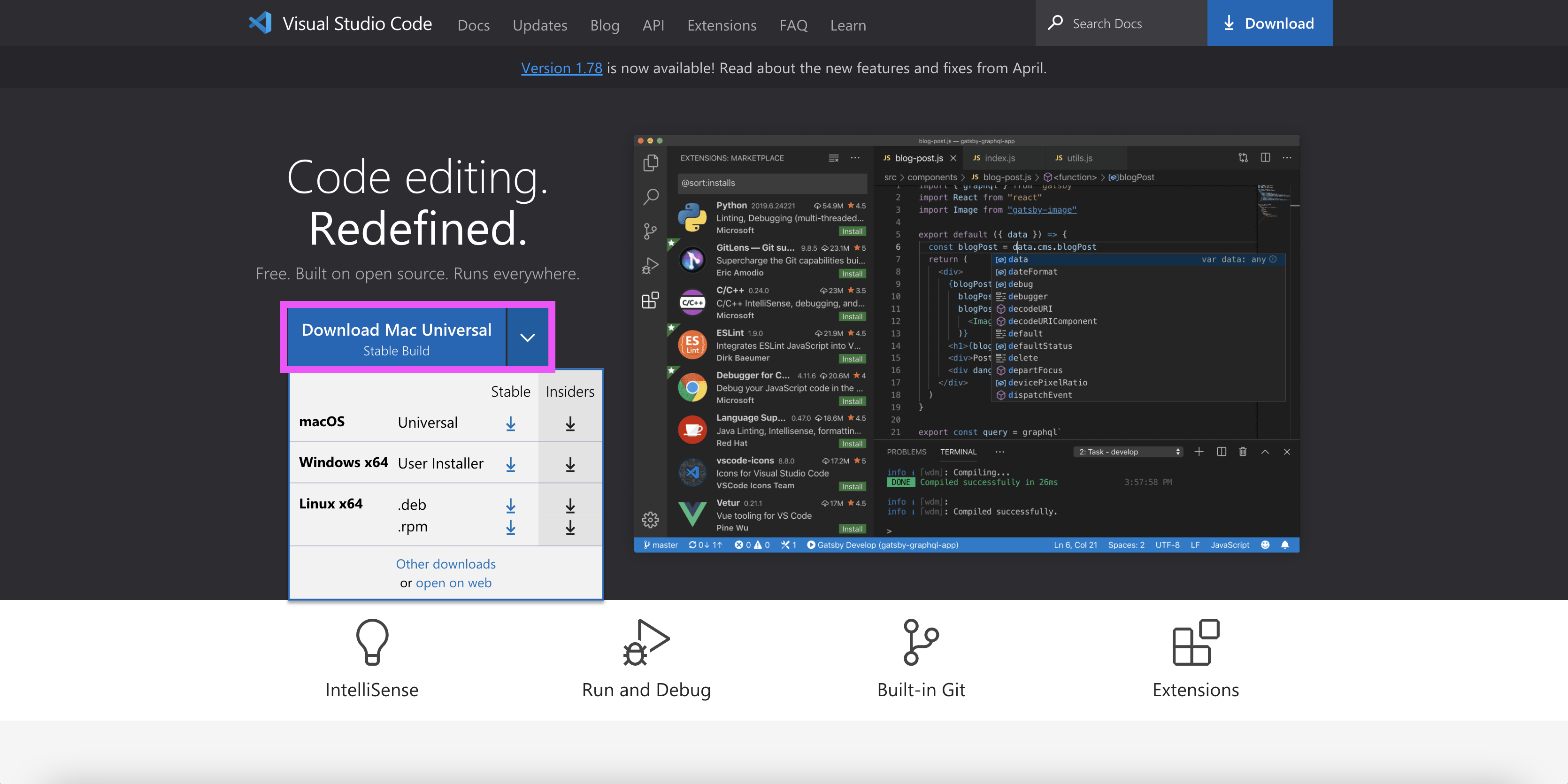 vscode-python screenshot 2