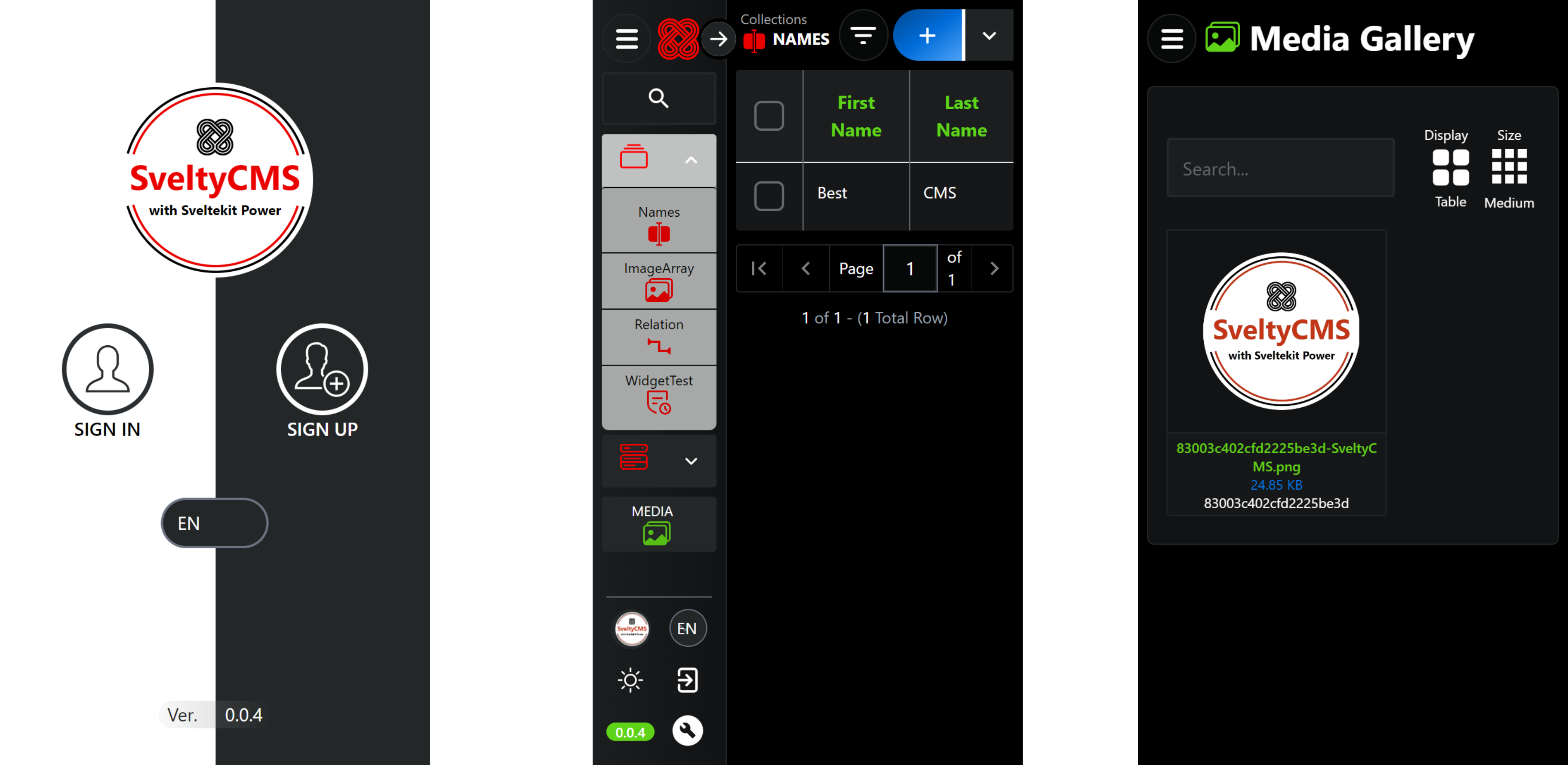 SimpleCMS screenshot 2
