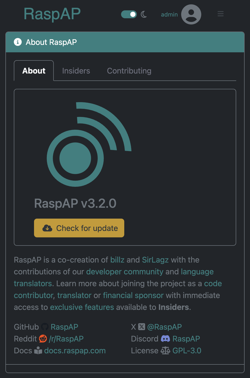 raspap-webgui screenshot 6