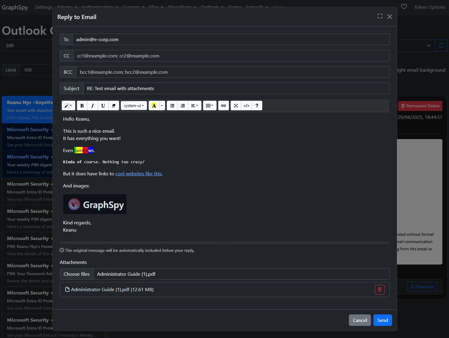 GraphSpy screenshot 16