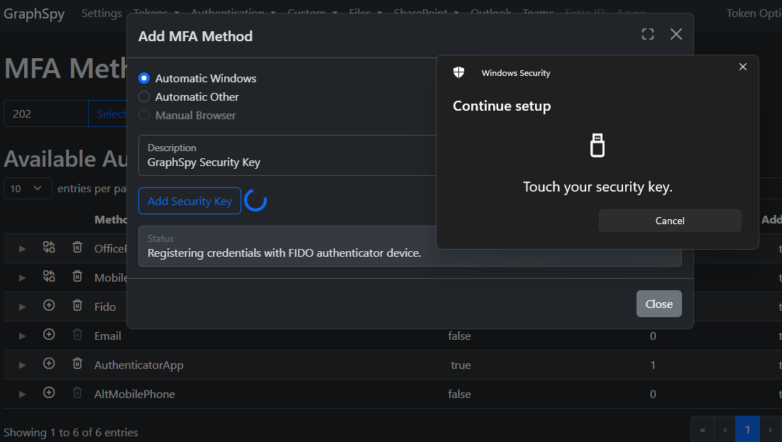GraphSpy screenshot 7