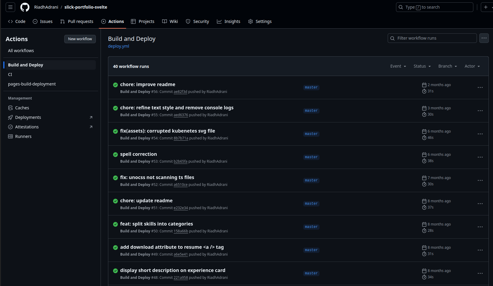 slick-portfolio-svelte screenshot 4