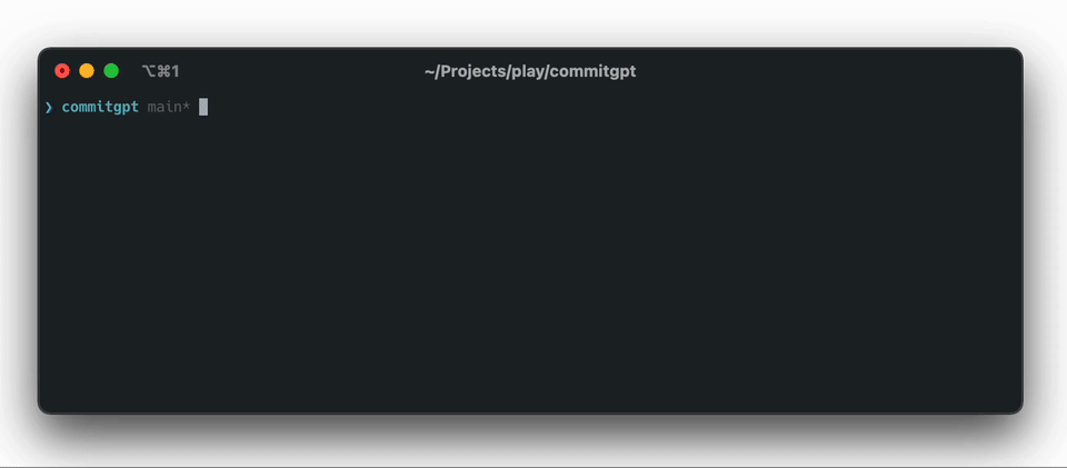 commitgpt screenshot 1