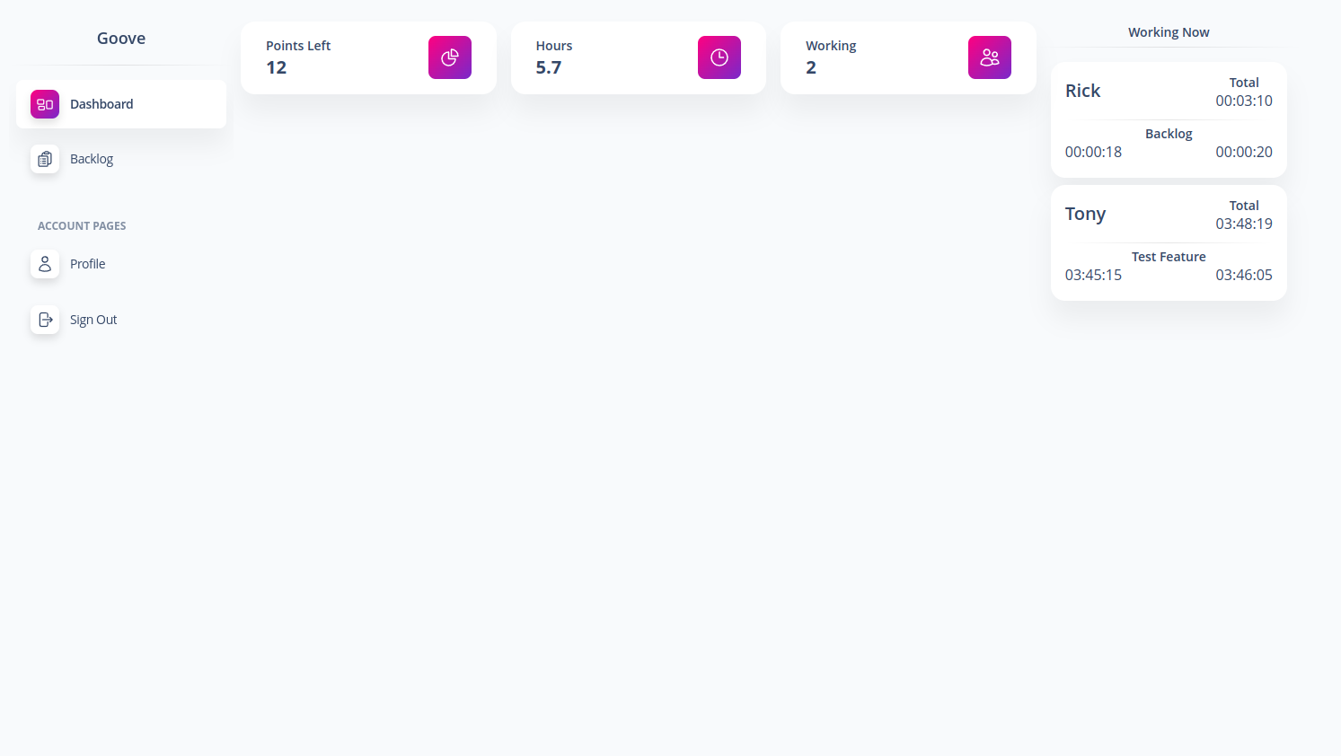 groove screenshot 1