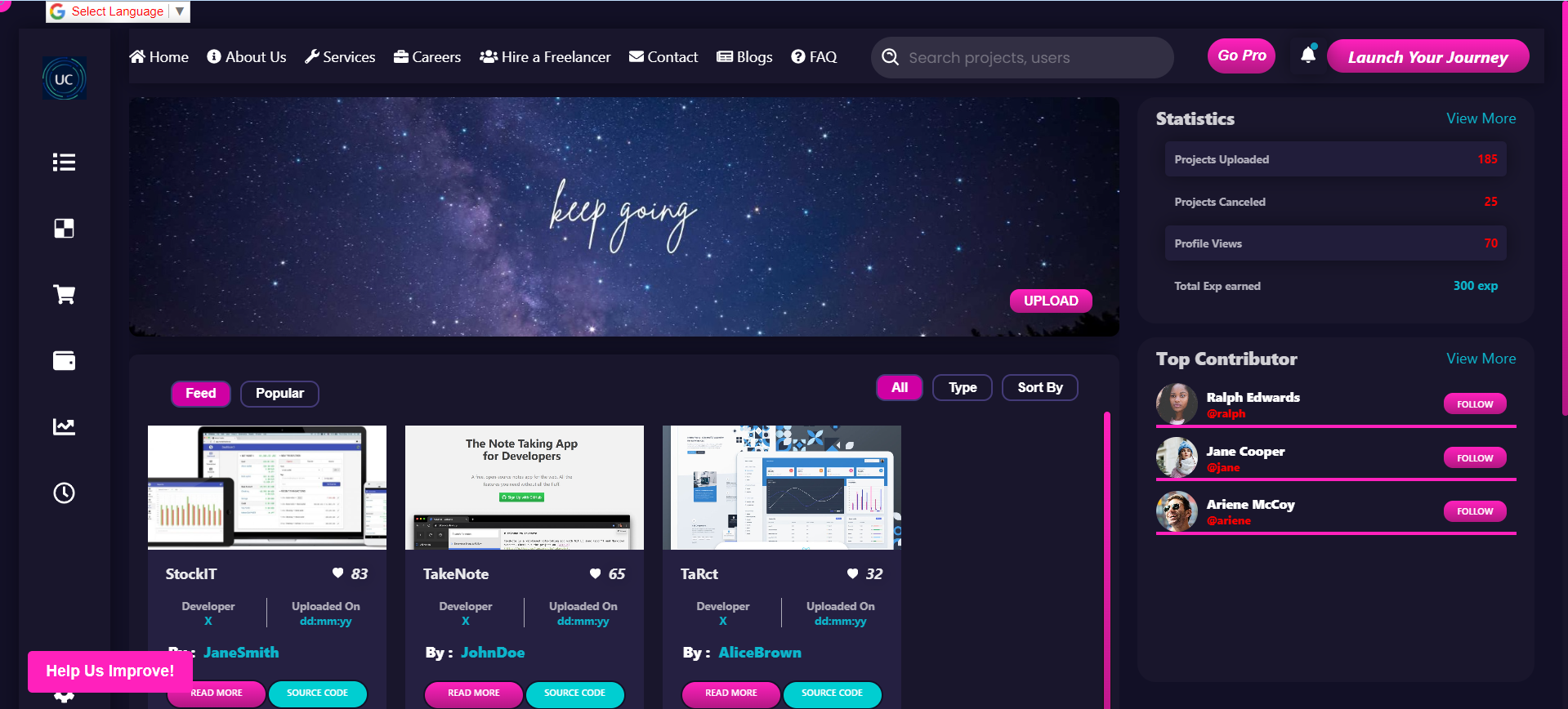 UniCollab screenshot 1