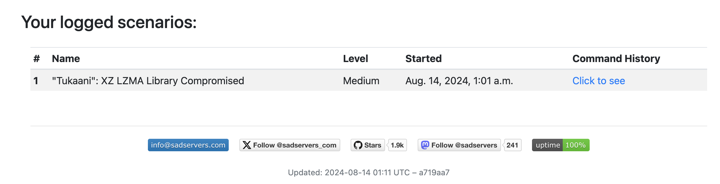sadservers screenshot 7