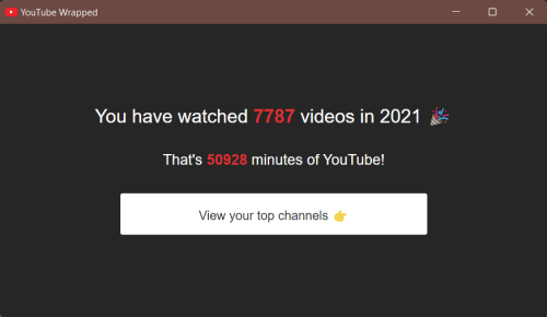 YouTube-Wrapped screenshot 1
