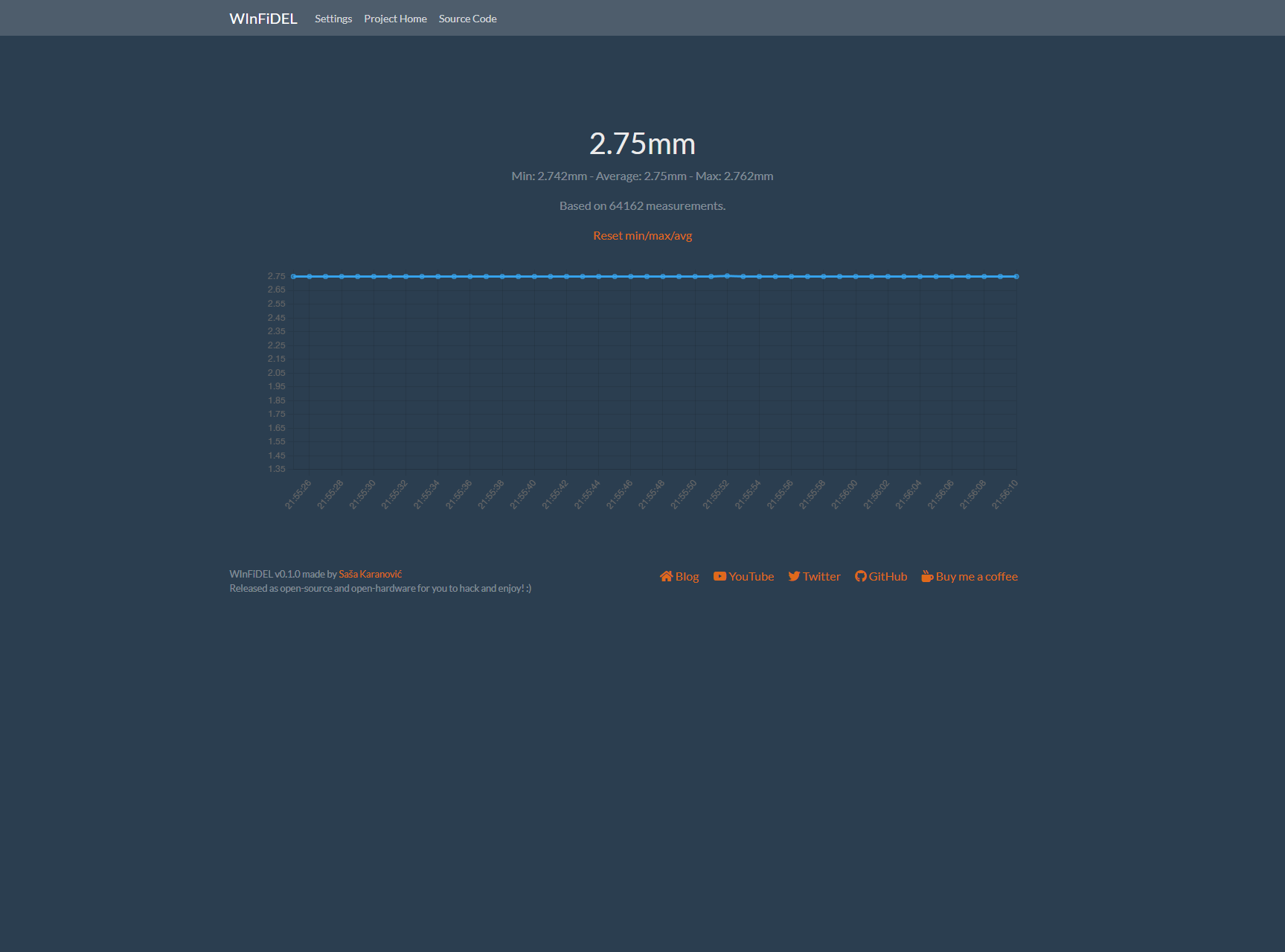 winfidel-sensor screenshot 2