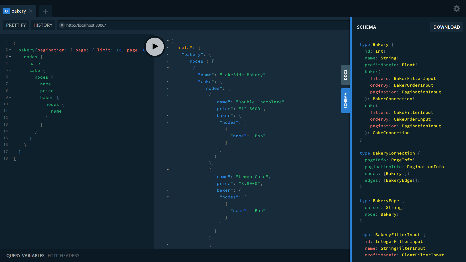 sea-orm screenshot 2