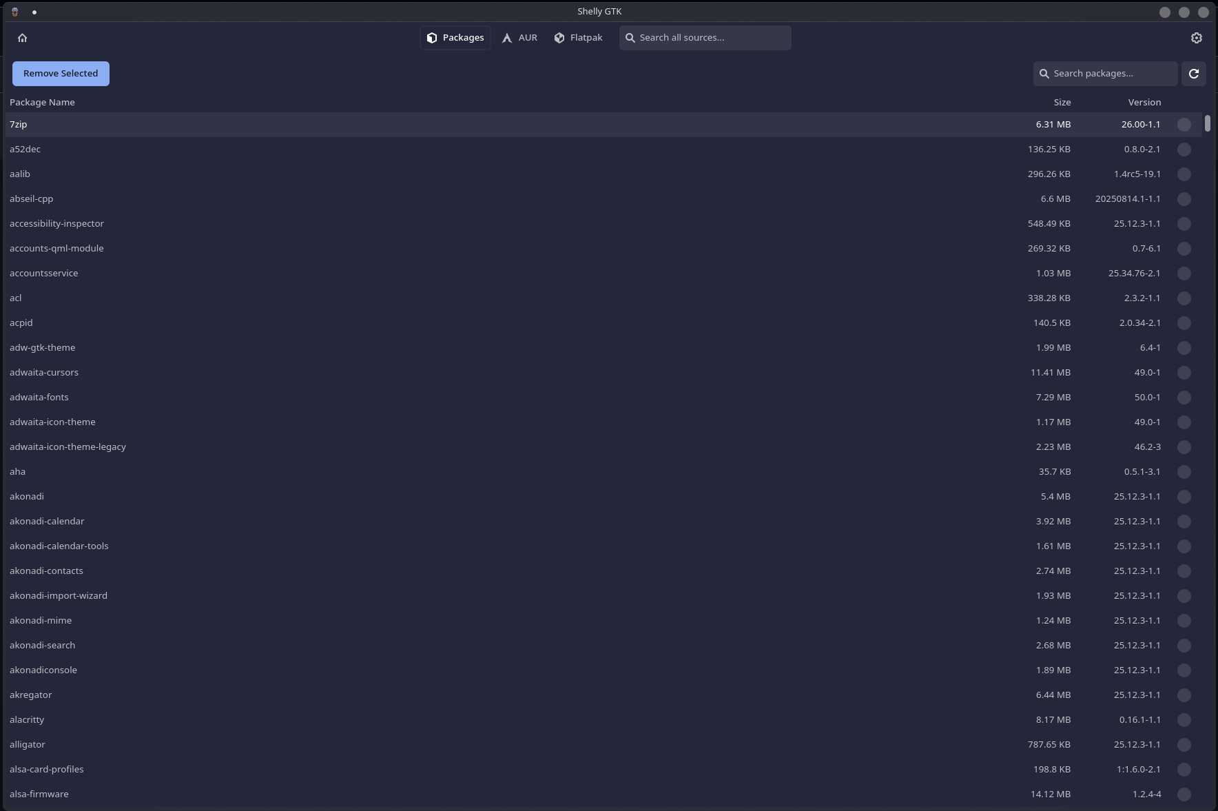 Shelly-ALPM screenshot 4