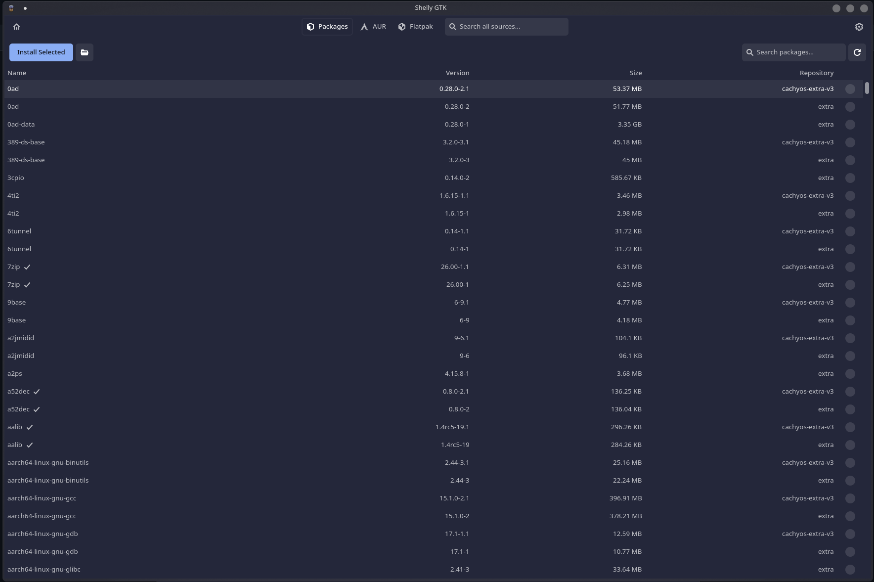 Shelly-ALPM screenshot 3