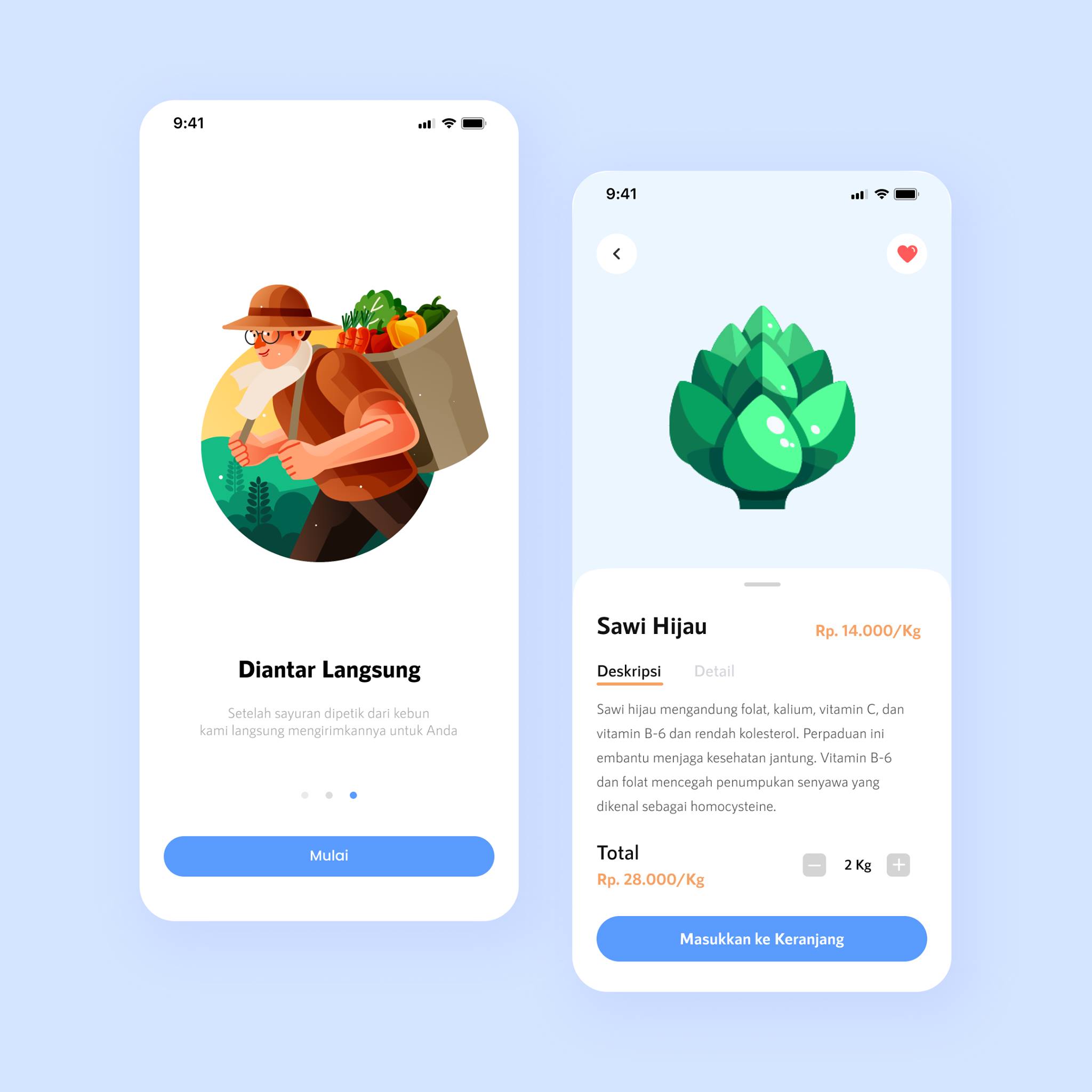VegetableOrderUI-Android screenshot 2